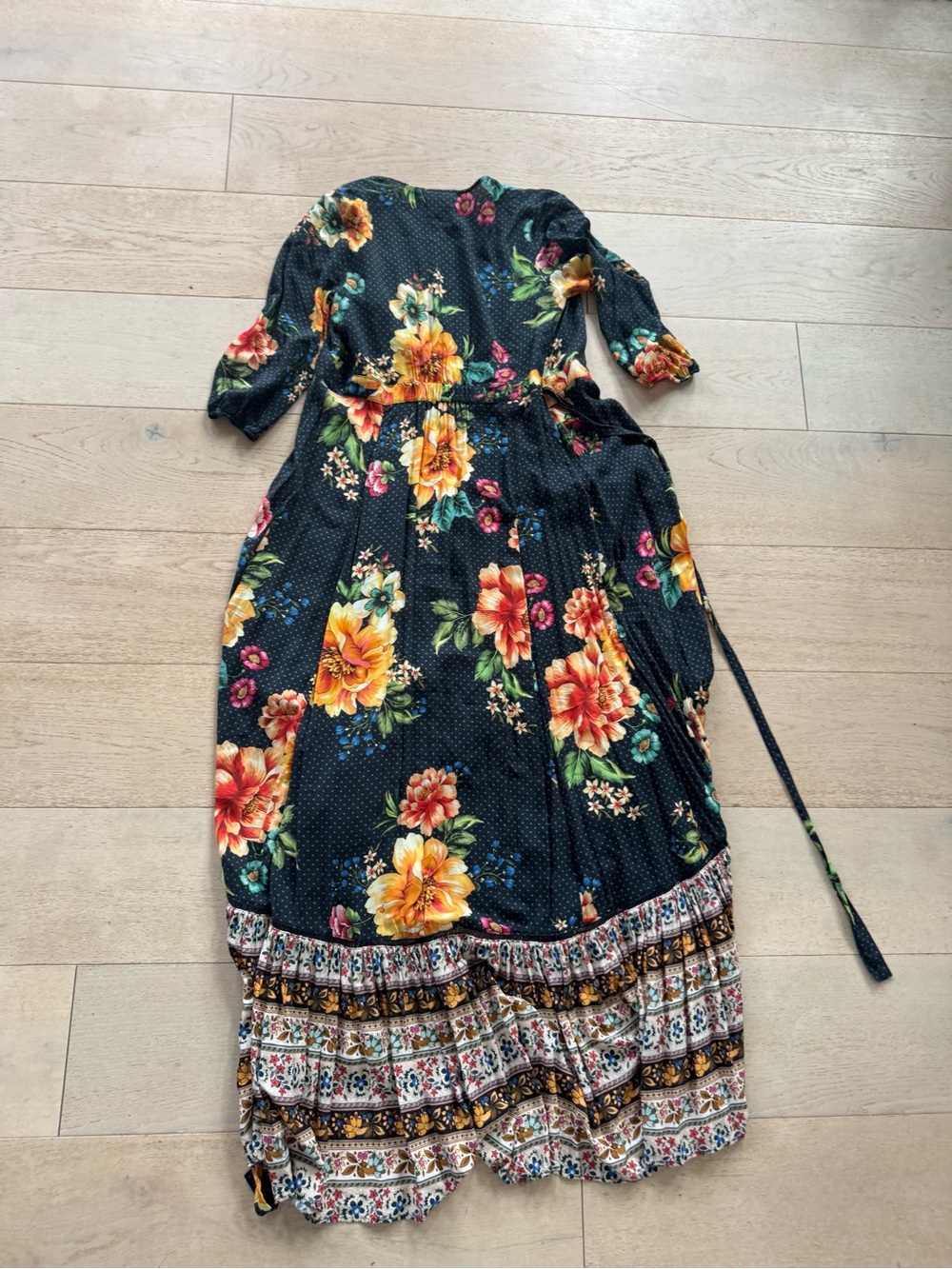 FARM Rio Majorca Maxi Wrap Dress RARE - Picture 8 of 9